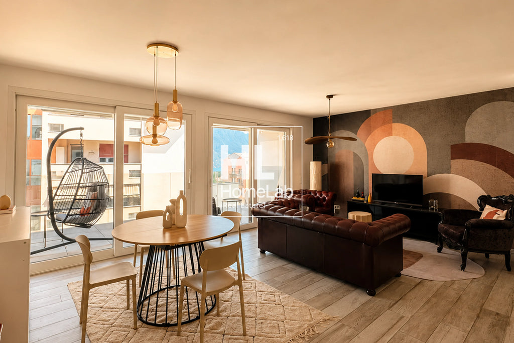 ELEGANTE APPARTAMENTO ARREDATO CON AMPIA TERRAZZA A MASSAGNO