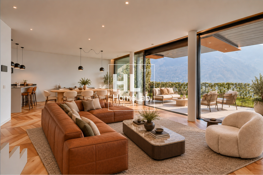 PRESTIGIOSO DUPLEX DI DESIGN CON GIARDINO PRIVATO, VISTA LAGO E AREA WELLNESS A CANOBBIO