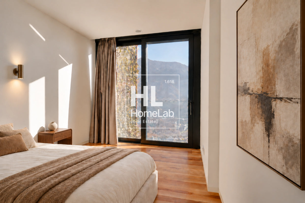 PRESTIGIOSO DUPLEX DI DESIGN CON GIARDINO PRIVATO, VISTA LAGO E AREA WELLNESS A CANOBBIO
