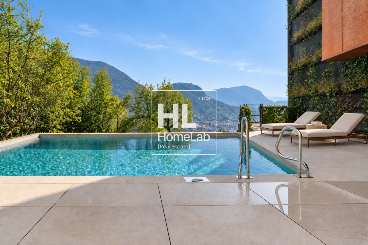PRESTIGIOSO DUPLEX DI DESIGN CON GIARDINO PRIVATO, VISTA LAGO E AREA WELLNESS A CANOBBIO
