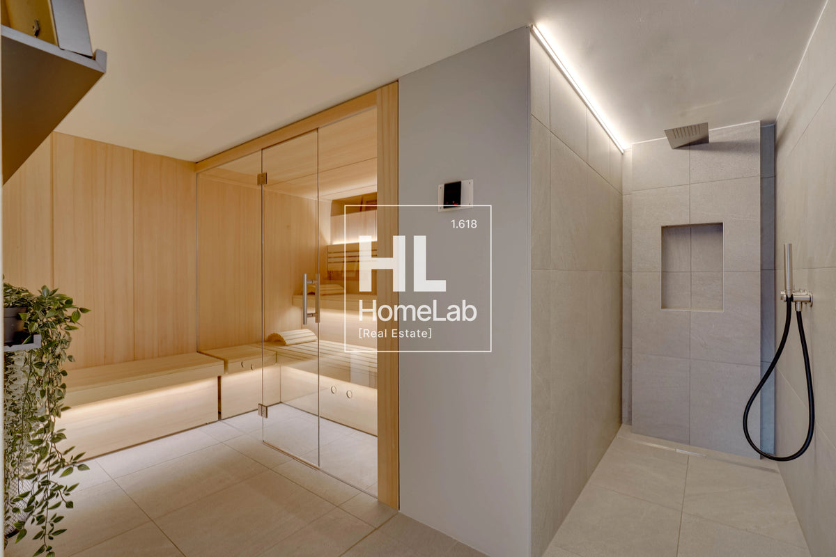 PRESTIGIOSO DUPLEX DI DESIGN CON GIARDINO PRIVATO, VISTA LAGO E AREA WELLNESS A CANOBBIO