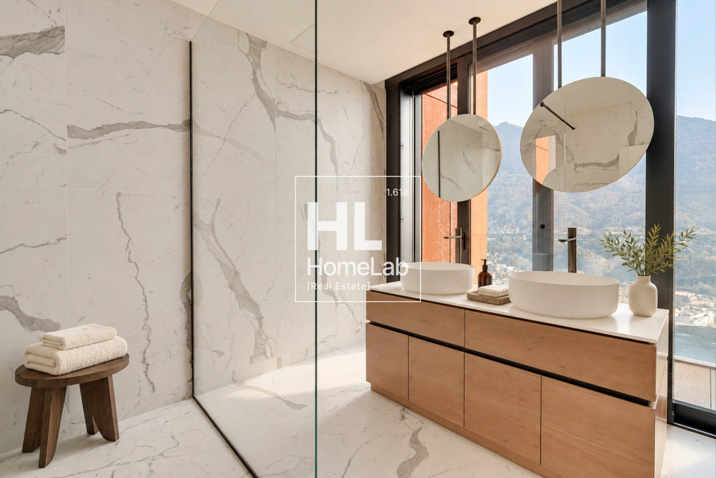 PRESTIGIOSO DUPLEX DI DESIGN CON GIARDINO PRIVATO, VISTA LAGO E AREA WELLNESS A CANOBBIO