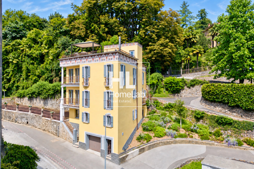 HISTORIC RENOVATED VILLA WITH PANORAMIC TERRACE IN LUGANO