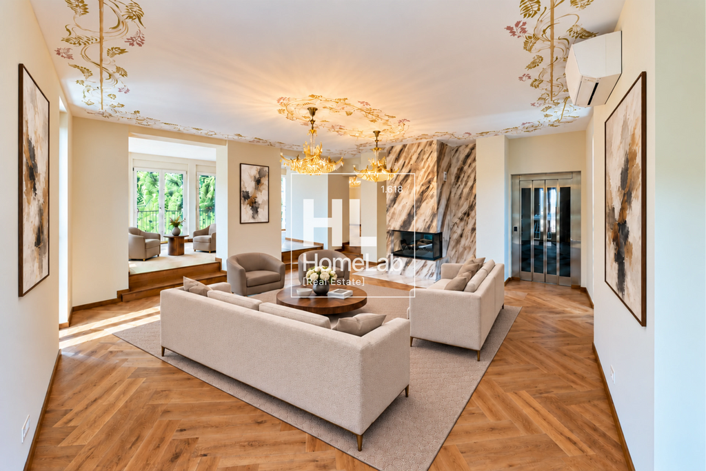 HISTORIC RENOVATED VILLA WITH PANORAMIC TERRACE IN LUGANO