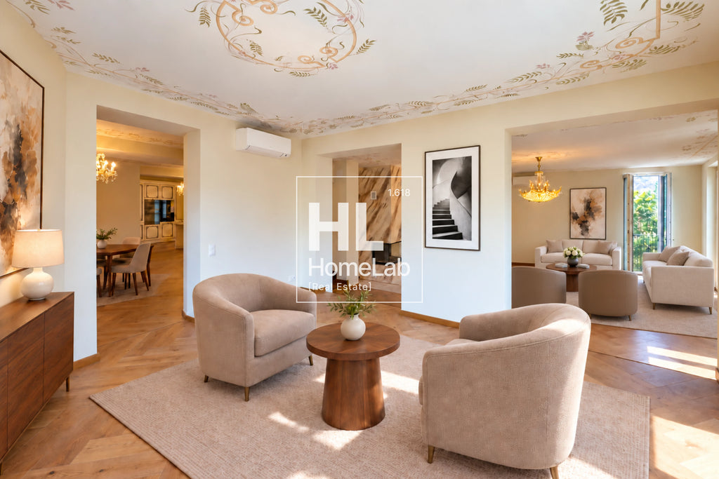 HISTORIC RENOVATED VILLA WITH PANORAMIC TERRACE IN LUGANO