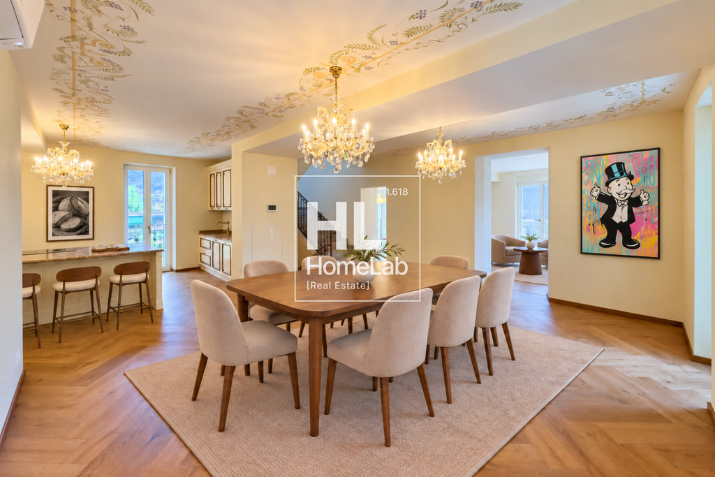 HISTORIC RENOVATED VILLA WITH PANORAMIC TERRACE IN LUGANO